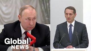 "Tell me straight!": Putin berates own spy chief over recognition of Ukrainian breakaway regions