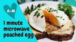 Microwave Poached Egg in 1 Minute a keto breakfast