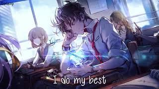 「Nightcore」→ No Friends Lyrics - Made by (galaxy-nightcore) link to channel in description