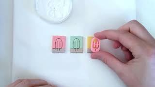 Using the Popsicle Cutter on Polymer Clay - Cute clay cutters