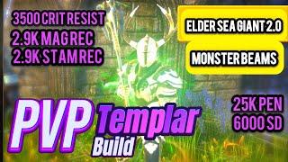 ESO GIANT STATS! Elder Sea Giant 2.0  Templar PVP Build