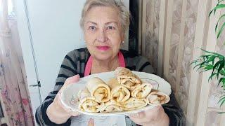 Тонкие блинчики с мясом. Мой ходовой рецепт.Блинчики получаются очень вкусными,тонкими .эластичными.