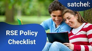 RSE Policy Checklist I Free Resource I Satchel