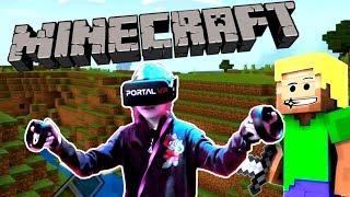 МАРГАРИТА попала в МАЙНКРАФТ внутри ВИРТУАЛЬНОЙ РЕАЛЬНОСТИ! MINECRAFT VR Летсплей Папа и Дочка