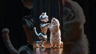 Dancing Robot Teaches Cat How to Dance #AI