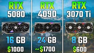 RTX 5080 vs RTX 4090 vs RTX 3070 Ti | Test in 7 Games