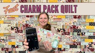 How to Make a Brick Wall Charm Pack Quilt | Free Quilt Tutorial