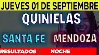 Resultados Quinielas Nocturna de Santa Fe y Mendoza, Jueves 1 de Septiembre