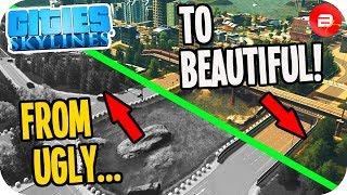 From "UGLY" to BEAUTIFUL Vanilla City! Cities: Skylines Fix Your City