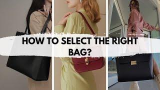 Bag style for Office/work, Everyday and Party! Style tips and tricks! Body type and height