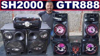 🟢 COMBATE🟢 Sony GTR888 Vs. Sony SH2000🟠Qual o Mini System Sony Mais Potente Tocando em Área Aberta?