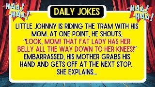 JOKE OF THE DAY Johnny uncensored!  Mom turned red with embarrassment when...  Dad jokes 