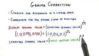 Gamma Correction - Interactive 3D Graphics