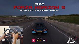 DIY FFB Steering Wheel setup with Forza Horizon 5 | GIMX Adapter