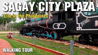 Walking in Sagay City Plaza | Walking tour Philippines 