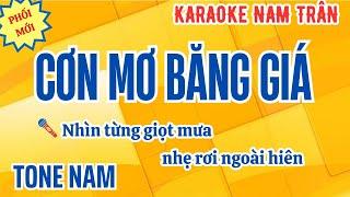 Karaoke Cơn Mơ Băng Giá Tone Nam | Nam Trân