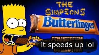 Simpsons Butterfinger collection but it speeds up every crunch sound