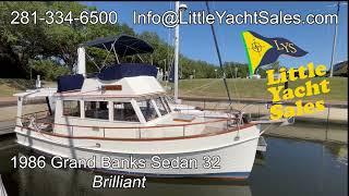 [BOAT TOUR] - 1986 Grand Banks 32 - Little Yacht Sales