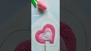 easy tissue paper art  | tissue paper painting ideas ️  #shorts