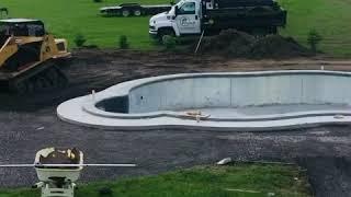 2019 pool landscaping interlock project Ottawa.