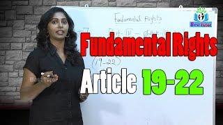 Fundamental Rights | Brief Explanation Of Article 19-22 | Election Commission | Best Tutor