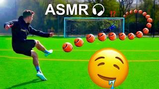 ASMR FOOTBALL + MOST SATISFYING FOOTBALL SHOTS AND SAVES