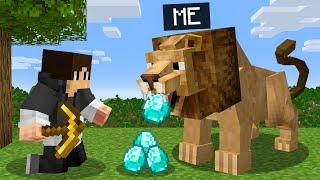 Playing as a HELPFUL Lion in Minecraft