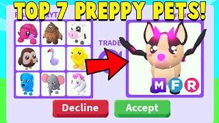 I traded the TOP 7 PREPPY Pets in Adopt Me!