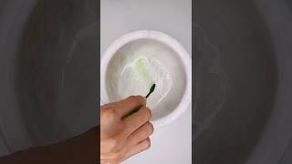 Green Neon Mascara into Slime! #makeupslime #satisfying #mascara #neon #viral #shortvideo #shorts