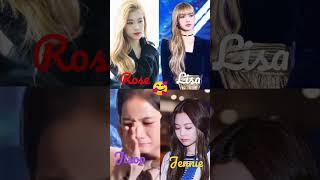 Black pink members crying video call my sister  who is the best #lisa #rose #jennie #jisoo  ️