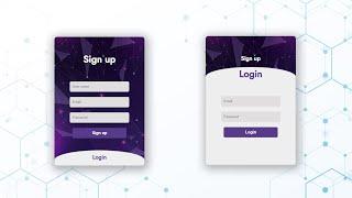 Awesome Sign in & Sign Up Form Sliding up & Down | Create Sliding Login & Sign up Form In Html & CSS