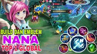 BUILD DAN EMBLEM NANA TERBARU 2024 - TOP 1 GLOBAL NANA - BUILD NANA TERSAKIT 2024 ~ MLBB