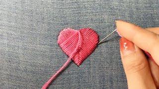 How to Embroider a Heart to Cover a Hole on Jeans