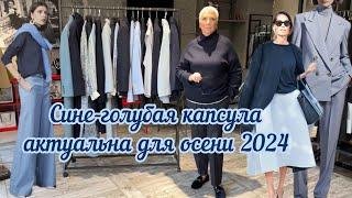 Сине-белая гамма в осеннем гардеробе 2024 Идеальное сочетание!