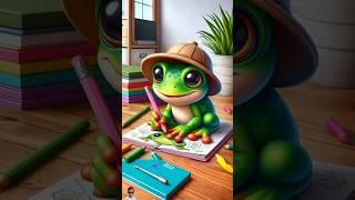  Evolution of Sigma : The frog is studying  MM MILKY  #cat #love #cute #shorts