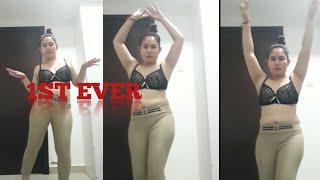 MY FIRST BELLY DANCE WORK OUT| PRACTICE @prettylady7147