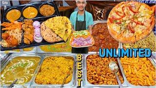 Unlimited Food Buffet in Rs 160 | Street Food India | Luxury in Cheap