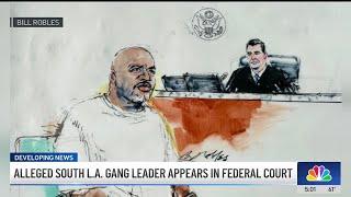 LA Crips gang leader facing RICO charges appears in federal court