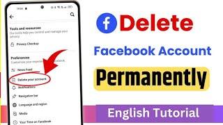 How To Delete Facebook Account Permanently In English