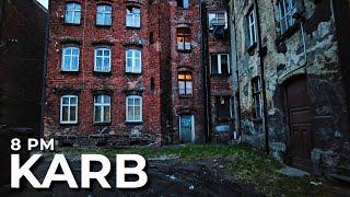 【4K】Evening in the Cursed District in Poland, Bytom, Karb