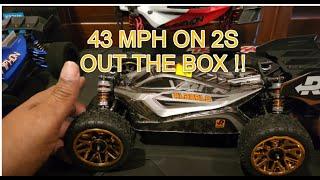 ARRMA TYPHON GROM OR RLAARLO 1/14 BUGGY 43MPH ON 2S OUT THE BOX ? I'M IMPRESSED!!