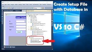 How to Create Setup File in c#.net Windows Application With Database .mdf Step By Step