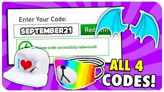 ALL *SEPTEMBER* WORKING ROBLOX PROMO CODES! 2021