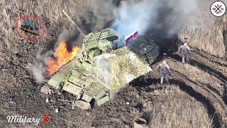 What Happens When FPV Drones Meet Russian T-90 Tanks on the Battlefield