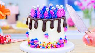 Amazing Sweet Miniature Chocolate Cake Ideas, Buttercream Cake, Rainbow Cake, Unicorn Colorful Cake