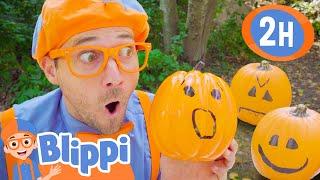 Blippi Visits the Scary Pumpkin Park! | 2 HOURS OF BLIPPI HALLOWEEN! | Blippi Toys