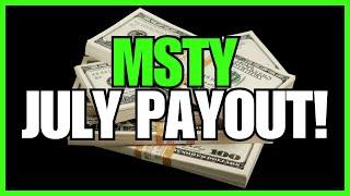 MSTY Update You CAN’T Miss! | July Dividend Estimate Inside 