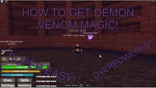 How to Get Demon Venom Magic! | Black Clover Kingdom Grimshot Roblox!