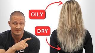 How to Fix Oily and Dry Hair