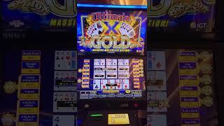 HUGE Video Poker Hit on Ultimate X Gold!  #videopoker  #casinos